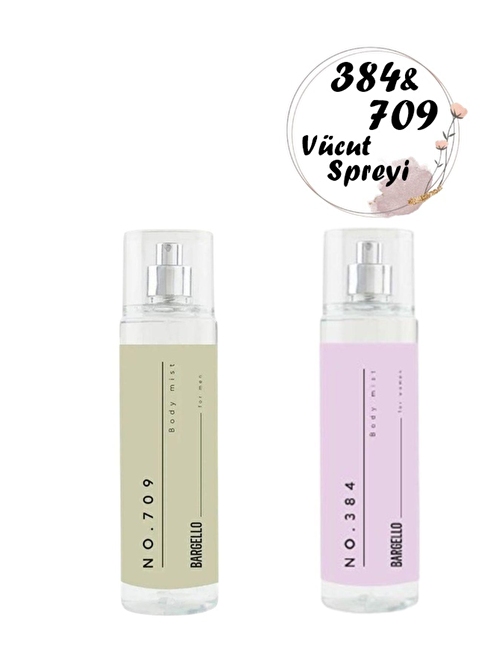 VÜCUT SPREYİ SETİ KADIN NO 384 - ERKEK NO 709 210 ML + 210 ML