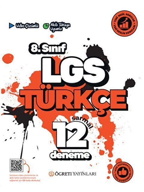 8. Sınıf LGS Türkçe Sarmal 12 Deneme Öğreti Akademi