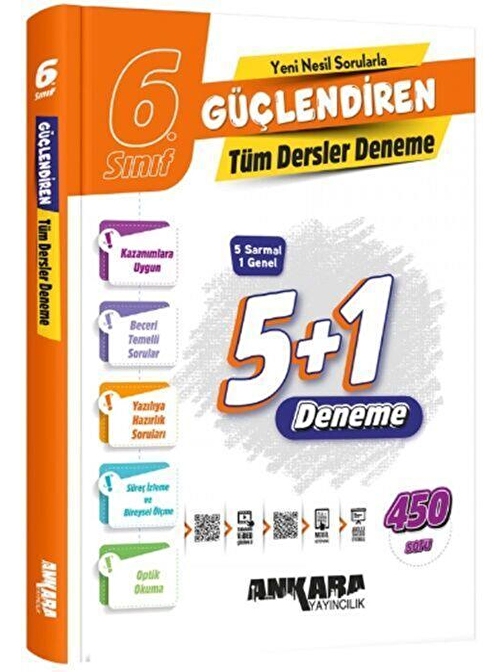 6. Sınıf Tüm Dersler Güçlendiren Denemeleri Ankara Yayıncılık