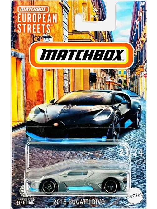 Matchbox European Streets - 2018 Bugatti Divo HVV44