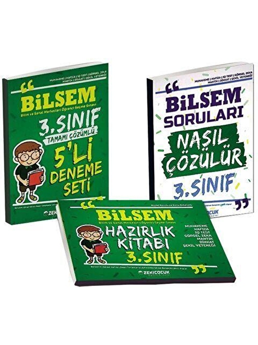 3. Sınıf BİLSEM Hazırlık Seti Zeki Çocuk Yayınları