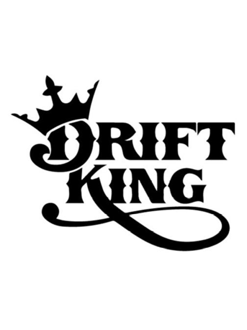 Drift King Sticker (Oto-Motor-Laptop-Duvar-Dekor) 13 x 11 cm