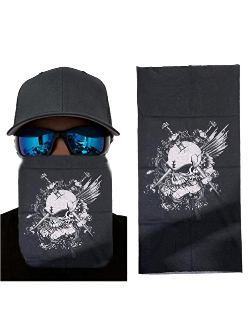 samur parti parti aksesuar & kostüm Motorcu Boyunluk Baf Buff Bandana 25x48 cm Model 6