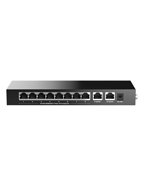 H3C Magic BS210T-P 8 Port Poe+ 2 Port Uplink 10-100-1000 Mbps Metal Kasa Swich