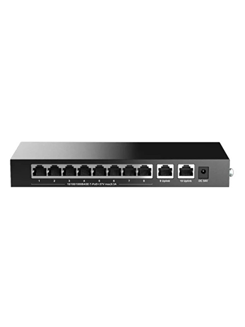 H3C Magic BS210T-HP 8 Port Poe+ 2 Port Uplink 10-100-1000 Mbps 110W Metal Kasa Swich