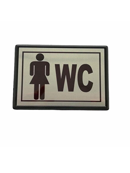 Büyük Boy BAYAN WC Yönlendirme Tabelası 13 x 8 cm