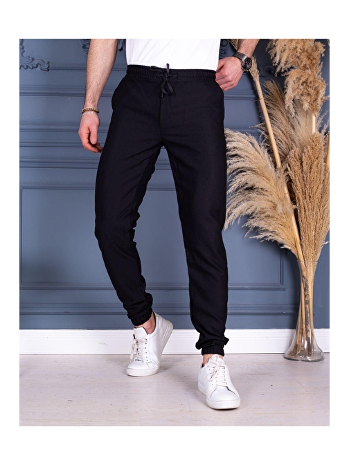 Jogger Pantolon Bel ve Paça Lastikli İnce Yazlık PNT731